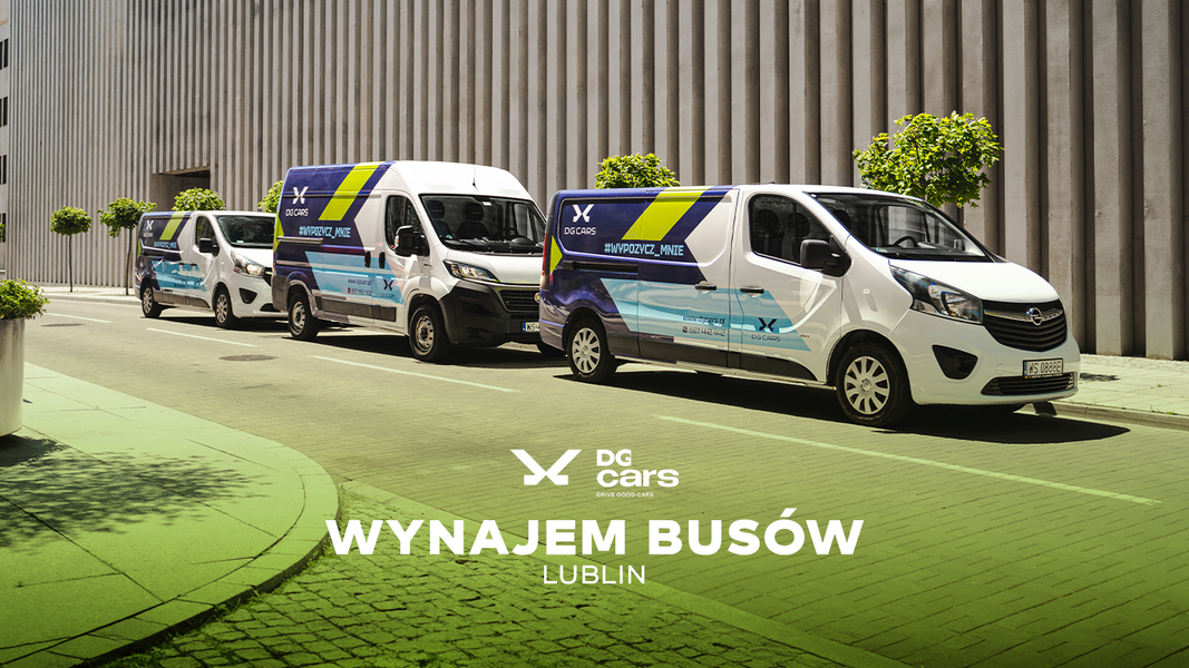 Zdjęcie na okładce dla DG Cars | Wypożyczalnia aut dostawczych, wynajem busów Lublin